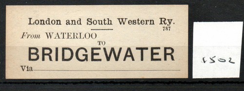 London south western railway - &,