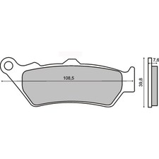 Rear Brake Pads Triumph