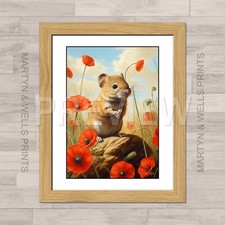Harvest Mouse print. by L
