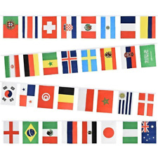 32 Countries International Flags Bunting 9m Garland Buy 2 Get 1 Free