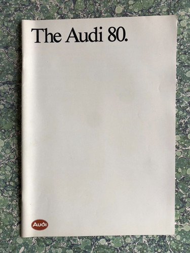 Audi car brochure 1988 80 - brochure,