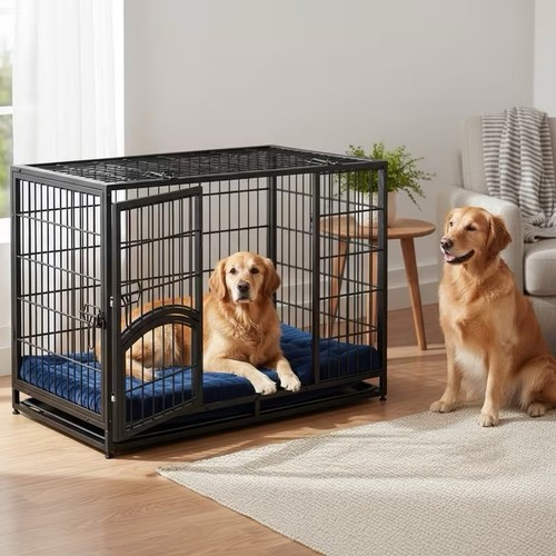 Dog kennel shaped metal - dog,