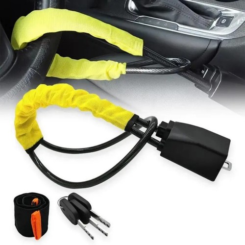 Yellow seat belt lock steering - belt,