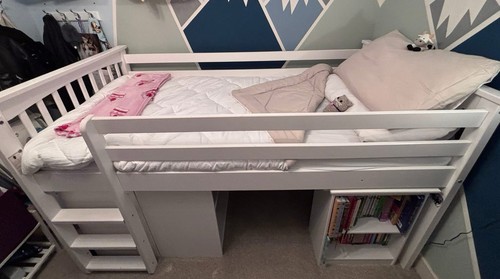White mid sleeper ladder - ladder, pull