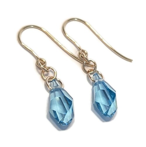 9ct gold aquamarine - 9ct, crystal