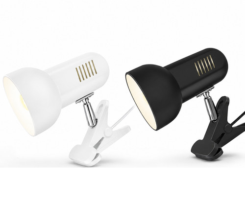Clip reading light desk - on,