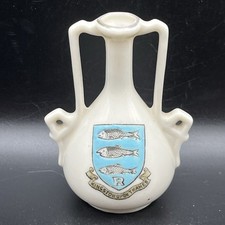 Florentine Crested China-Handled Vase-KINGSTON ON THAMES-Collectible Souvenir
