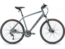 Carrera Crossfire 3 Mens Grey Hybrid Bike - Large (Snapped Brake/Scuffed) B+