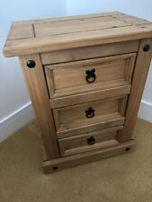 Corona Bedside table with 3 draws. See description (3 Available )