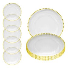 13" Glass Charger Plates Round