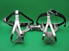 SHIMANO DURA ACE AX PEDALS 1981 DYNA DRIVE REBUILT + MACHINE POLISHED EXCELLENT