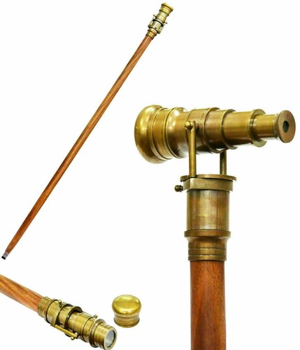 Stick cane spyglass antique - stick,