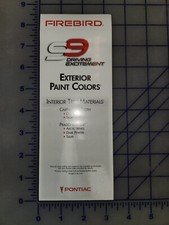 1999 Pontiac Exterior Colors