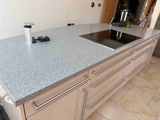 Corian Kitchen Worktop 35mm thick- Pebble Grey - PRICE PER PIECE (two available)