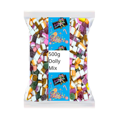 500g barratt dolly mix pouch - dolly,