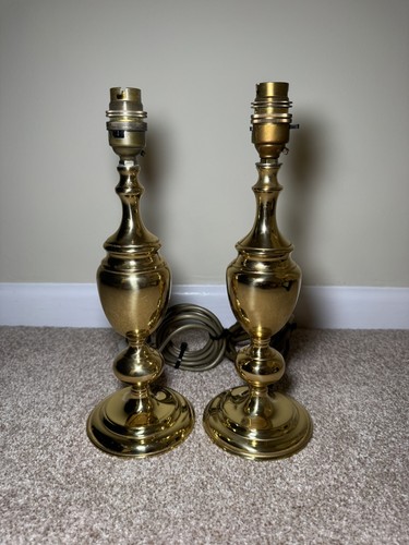 Pair bhs vintage gold brass - of,