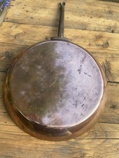 Copper frying pan french cook chef bake country kitchen grill fry saute  griddle