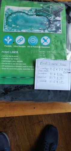 Pond liner all sizes - pond,