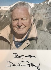 David attenborough signed - david,