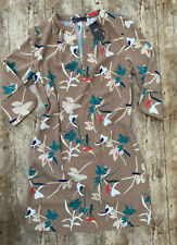 MARKS AND SPENCER KAFTAN Womens Top Dress UK 14 Floral Brown Light NEW BNWT