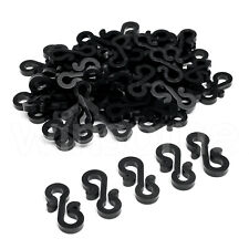 Gutter Hooks Clips Outdoor Christmas Xmas LED Fairy Lights Plastic Black White