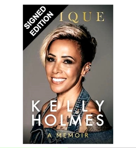 Signed kelly holmes book - signed,