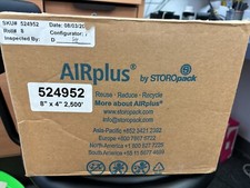 NEW AIRplus by STOROpack Air Pillows 524952 8"x4" 2500ft Roll