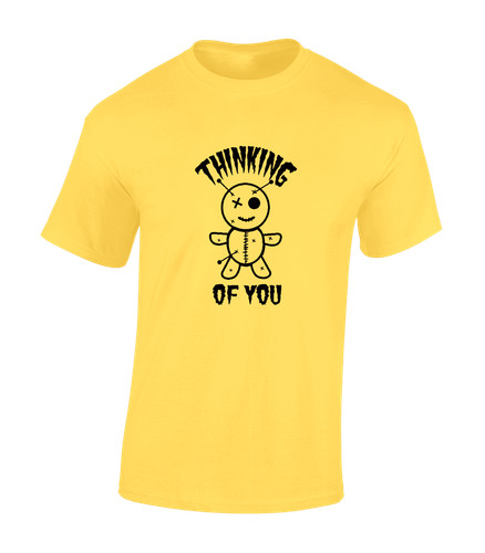 Voodoo doll thinking mens - doll, t