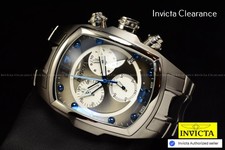 Invicta Mens LUPAH 47mm Swiss Chronograph Gunmetal Dial Steel SS Watch
