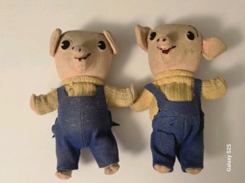 Vtg pinky and perky plush - pinky, soft