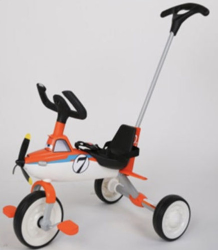 Airplane white orange trike - airplane, &