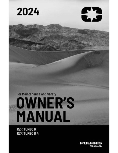 Polaris owners manual book - owners,