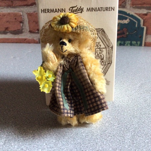 Miniature mohair artist bear - mohair,