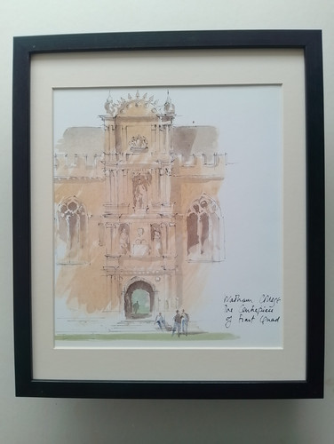Hugh casson print wadham - hugh,