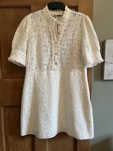 Zara women lace dress - zara, size