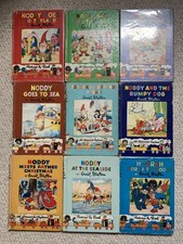 Nine Vintage Noddy Books 1940s 50s 60s By Enid Blyton