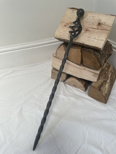 Hand forged fire - fire, poker