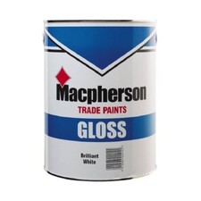 Macpherson Gloss Paint Brilliant White or Black 1L or 2.5L Interior / Exterior