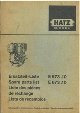 Hatz Engine E573.10 & E673.10 Parts Manual