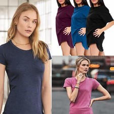 Womens Plain Casual Cotton