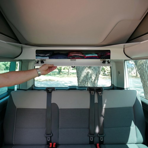 Roofbox overhead storage - -,