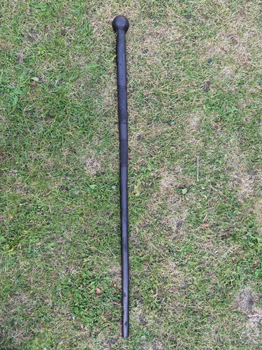 Antique wooden ebony walking - wooden,