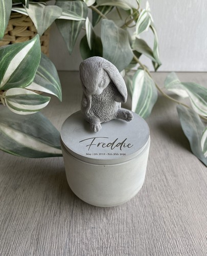 Personalised rabbit urn - urn, /