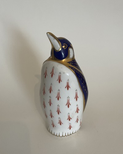 Royal crown derby penguin - royal, bone