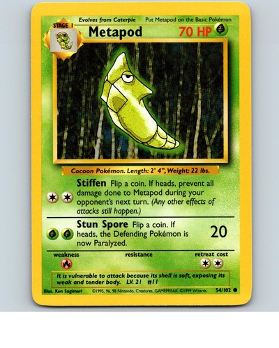 Metapod 102 common - common, set