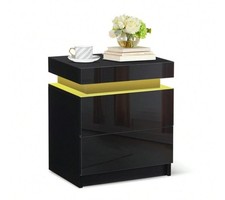 High Gloss 2/3 Drawer Bedside