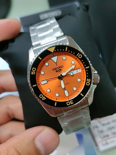 Seiko sports orange men s - seiko, 5