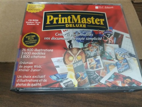 Printmaster deluxe french - deluxe, cd
