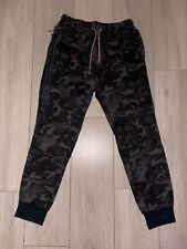 Nike Grey Black Camo Tech Fleece Joggers - M