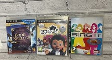 PlayStation 3 Games Bundle 3x Family Games | Book Of Spells, Eyepet & Sing It